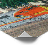 Buiten Uitzicht van het Santa Fe-station Poster (Hoek)