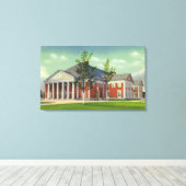 Buiten Uitzicht van het Saratoga-bioscoop Canvas Afdruk (Insitu (Houten vloer))