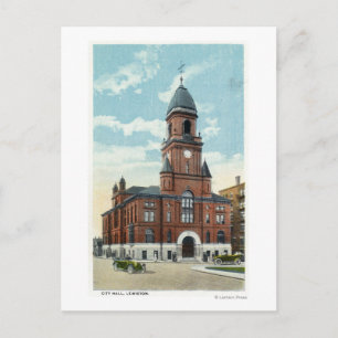 Buiten Uitzicht van het stadhuis Briefkaart