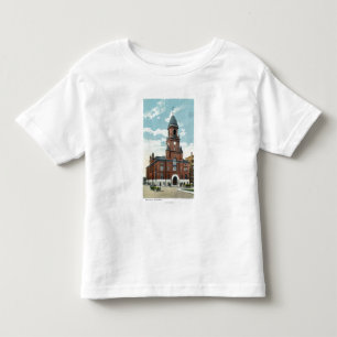 Buiten Uitzicht van het stadhuis Kinder Shirts