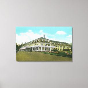 Buiten Uitzicht van het Twin Mt House Canvas Afdruk