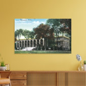 Buiten Uitzicht van het Uniecollege Gymnasium Canvas Afdruk (Insitu (Woonkamer))