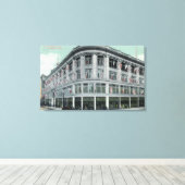 Buiten Uitzicht van het Witte Huis Canvas Afdruk (Insitu (Houten vloer))