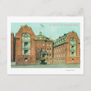 Buiten Uitzicht van het ziekenhuis Hahnemann Briefkaart