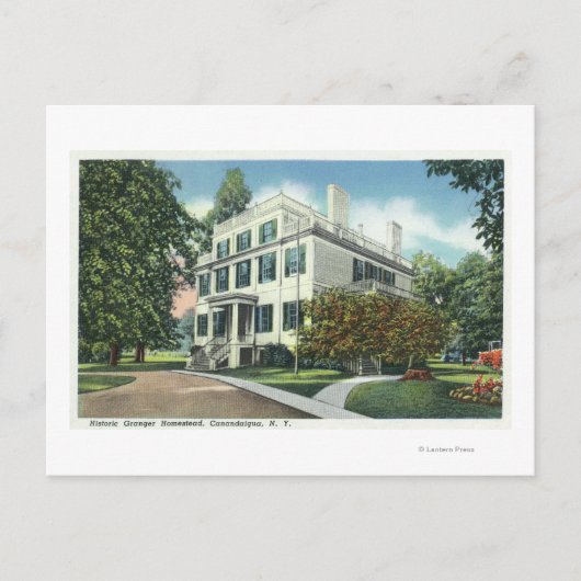 Buiten Uitzicht van Historic Granger Homestead Briefkaart (Voorkant)