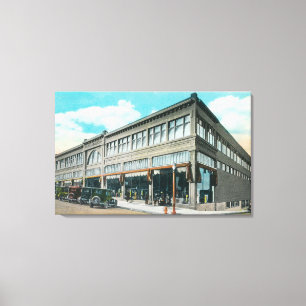 Buiten Uitzicht van Holman's Department Store Canvas Afdruk