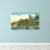 Buiten Uitzicht van Hopewell Hall Canvas Afdruk (Insitu (Houten vloer))