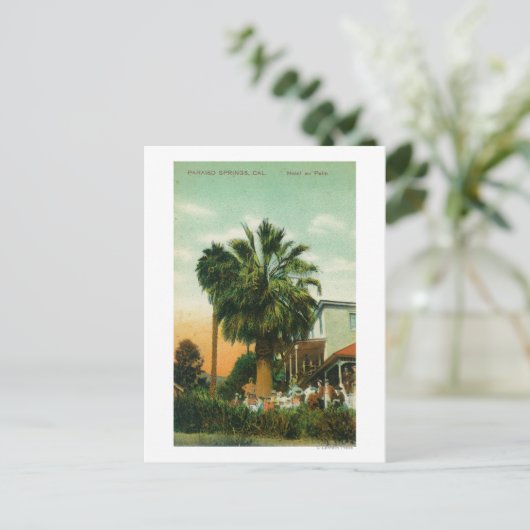 Buiten Uitzicht van Hotel au Palm Briefkaart (Staand voorkant)