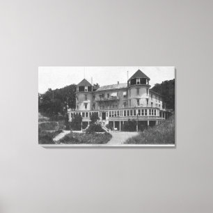 Buiten Uitzicht van Hotel Bon Air in Escalle Canvas Afdruk