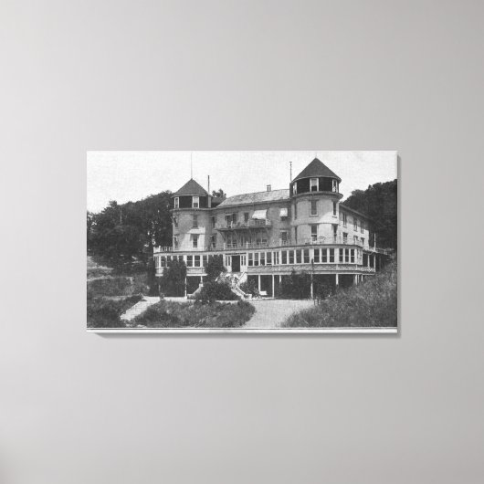 Buiten Uitzicht van Hotel Bon Air in Escalle Canvas Afdruk (Voorkant)