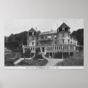 Buiten Uitzicht van Hotel Bon Air in Escalle Poster