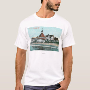 Buiten Uitzicht van Hotel del Coronado van Pier T-shirt