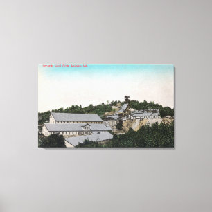 Buiten Uitzicht van Kennedy Gold MineJackson, CA Canvas Afdruk
