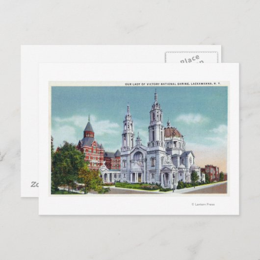 Buiten Uitzicht van Onze Vrouwe Nat'l Briefkaart (Voorkant / Achterkant)