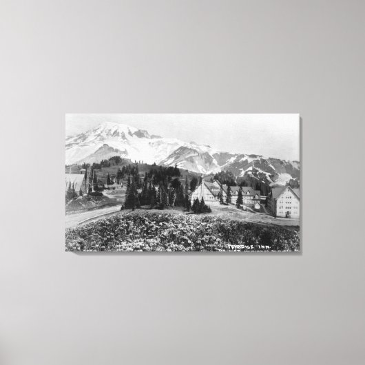 Buiten Uitzicht van Paradise Inn Canvas Afdruk (Voorkant)