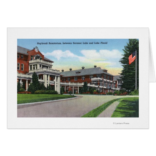 Buiten Uitzicht van Raybrook Sanatorium (Voorkant Horizontaal)