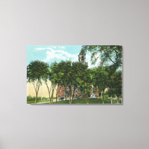 Buiten Uitzicht van stadhuis 2 Canvas Afdruk