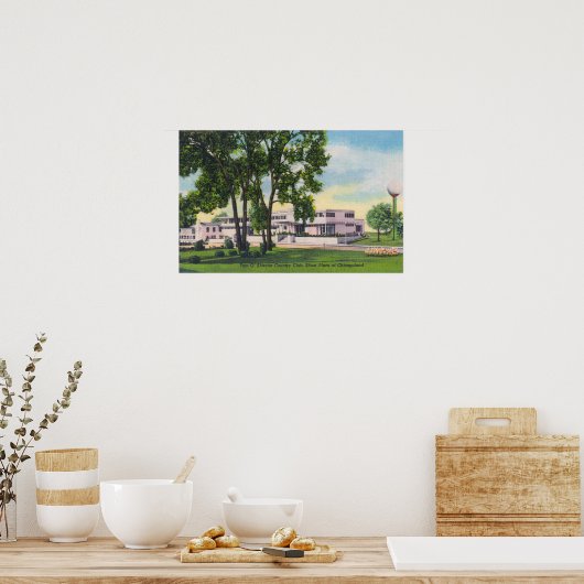 Buiten Uitzicht van Tam O'Shanter Country Club Poster (Keuken)