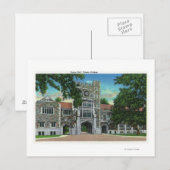 Buiten Uitzicht van Taylor Hall, Vassar College Briefkaart (Voorkant / Achterkant)
