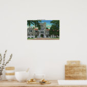 Buiten Uitzicht van Taylor Hall, Vassar College Poster (Keuken)