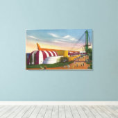 Buiten Uitzicht van voedsel- en landbouwbldg Canvas Afdruk (Insitu (Houten vloer))