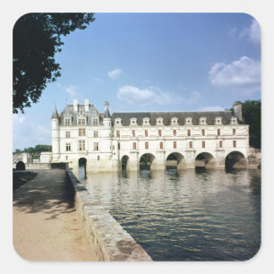 Buiten uitzicht vierkante sticker