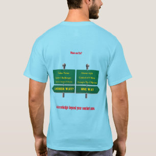 Buiten uw Comfort Zone Humor Uni-sex T-Shirt