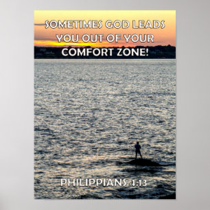 Buiten uw Comfort Zone Poster