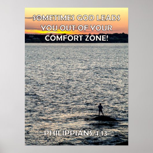 Buiten uw Comfort Zone Poster (Voorkant)