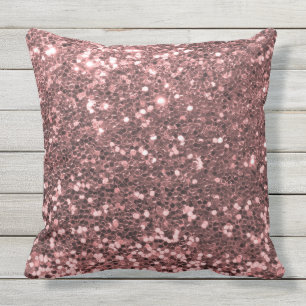 Buiten Veilig Roze Gouden Glitters Buitenkussen