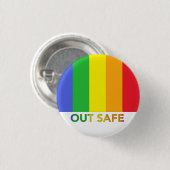 BUITEN VEILIGE knop Ronde Button 3,2 Cm (Voorkant /achterkant)