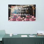 Buiten Whiskey Vat Bruidsfeest Verwelkoming Spandoek (Beurs)