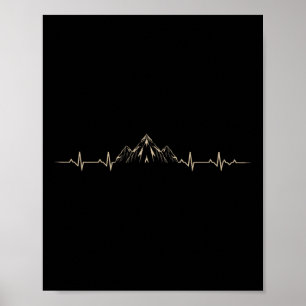 Buiten Wildlife Forest Natuur Heartbeat Mountain Poster