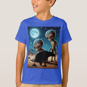 Buitenaards Avontuur Pooing Dog T-shirt