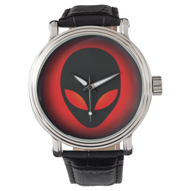 Buitenaards buitenaards buitenaards hoofd horloge (Voorkant)