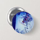 buitenaards echt  ronde button 5,7 cm (Voorkant /achterkant)
