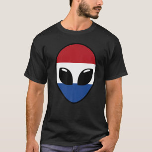 Buitenaards gezicht Nederland Holland Nederlandse T-shirt