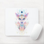 Buitenaards kattengezicht muismat (Met muis)