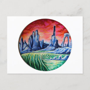 Buitenaards landschap van Nefertara Briefkaart