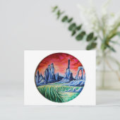 Buitenaards landschap van Nefertara Briefkaart (Staand voorkant)