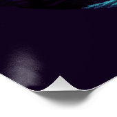 Buitenaards ruimteschip retro futuristisch perfect poster (Hoek)