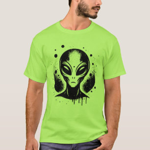 Buitenaards UFO Gebied 51 Grey Buitenaardse Invasi T-shirt