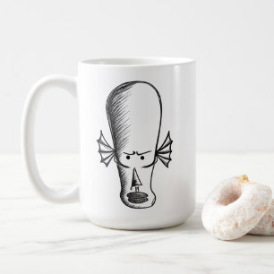 Buitenaards wezen man koffiemok