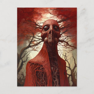 Buitenaards wezen Sci-fi Horror Art Briefkaart