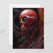 Buitenaards wezen Sci-fi Horror Art Briefkaart (Voorkant / Achterkant)