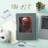 Buitenaards wezen Sci-fi Horror Art Sticker (iPad Cover)