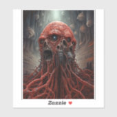 Buitenaards wezen Sci-fi Horror Art Sticker (Vel)