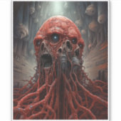 Buitenaards wezen Sci-fi Horror Art Sticker (Voorkant)