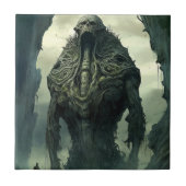 Buitenaards wezen Sci-fi Horror Art Tegeltje (Voorkant)