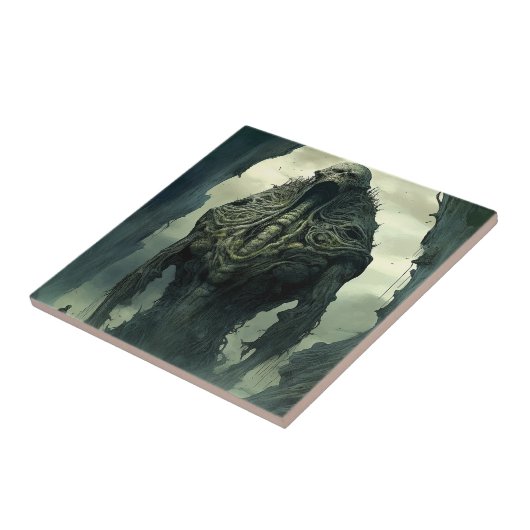 Buitenaards wezen Sci-fi Horror Art Tegeltje (Zijkant)